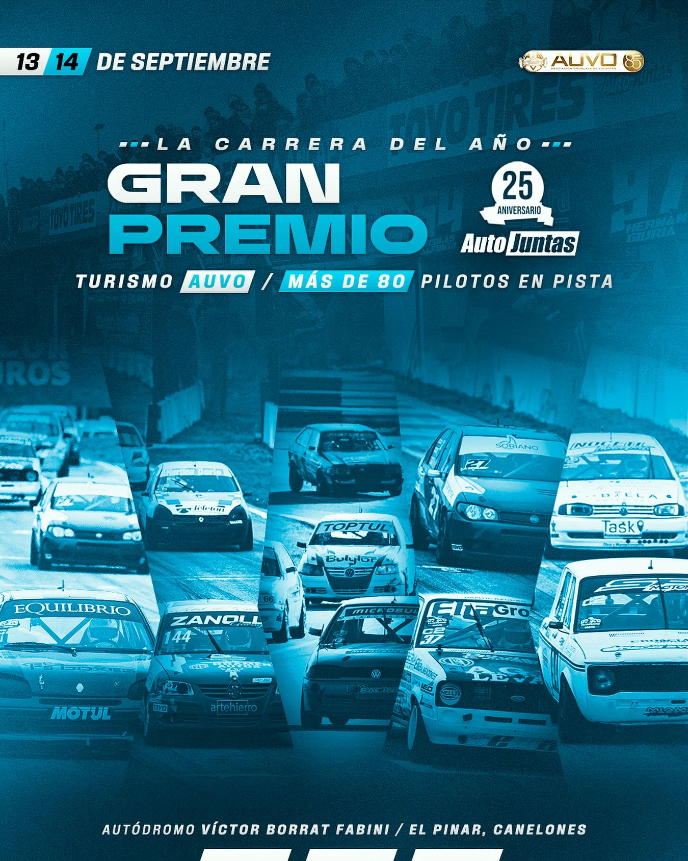 Se confirmó el calendario de AUVO hasta fin de año con la visita del TC2000
