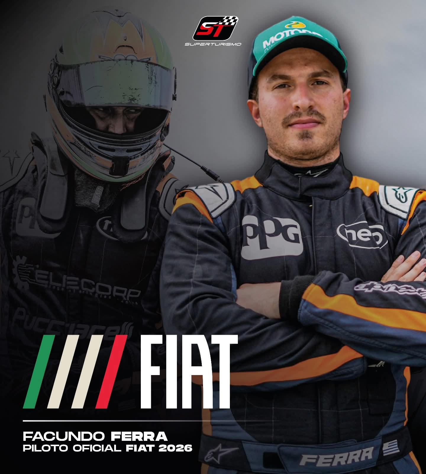Facundo Ferra y FIAT se unen para el desembarco de la marca italiana al Superturismo