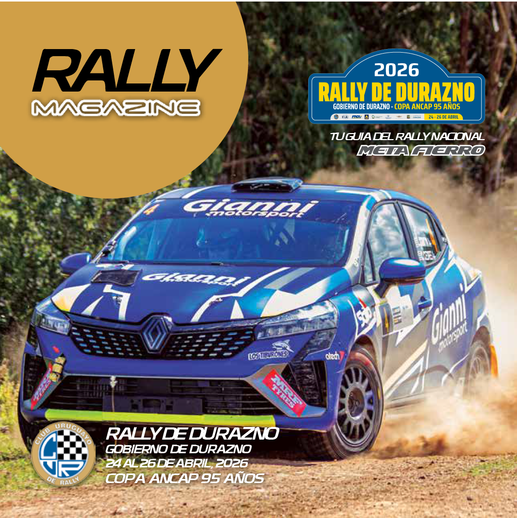 Segunda fecha del Campeonato Nacional de Rally en Durazno y Rally Magazine estará ahí